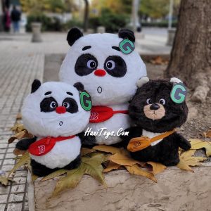 عروسک پاندا و خرس گامبو اورجینال 1 کیف دار
