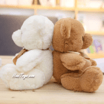 عروسک خرس رباندار انگلیش