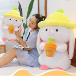 عروسک خرگوش اورجینال گلدون به دست