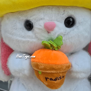 عروسک خرگوش اورجینال گلدون به دست