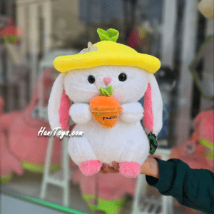 عروسک خرگوش اورجینال گلدون به دست