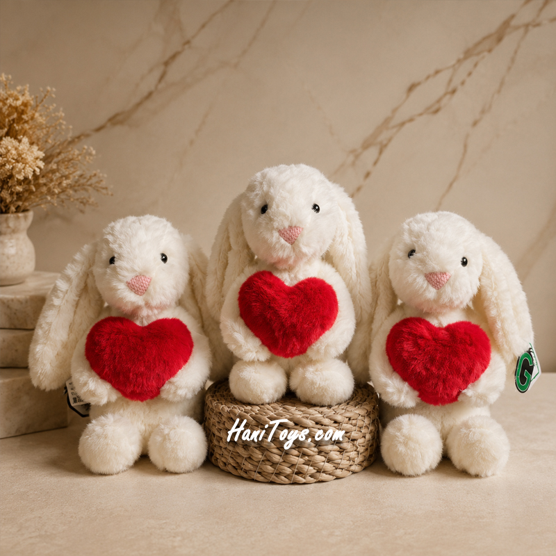 عروسک خرگوش جیلی کت قلبی